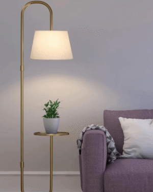 Arc Haven Floor Lamp with Side Table